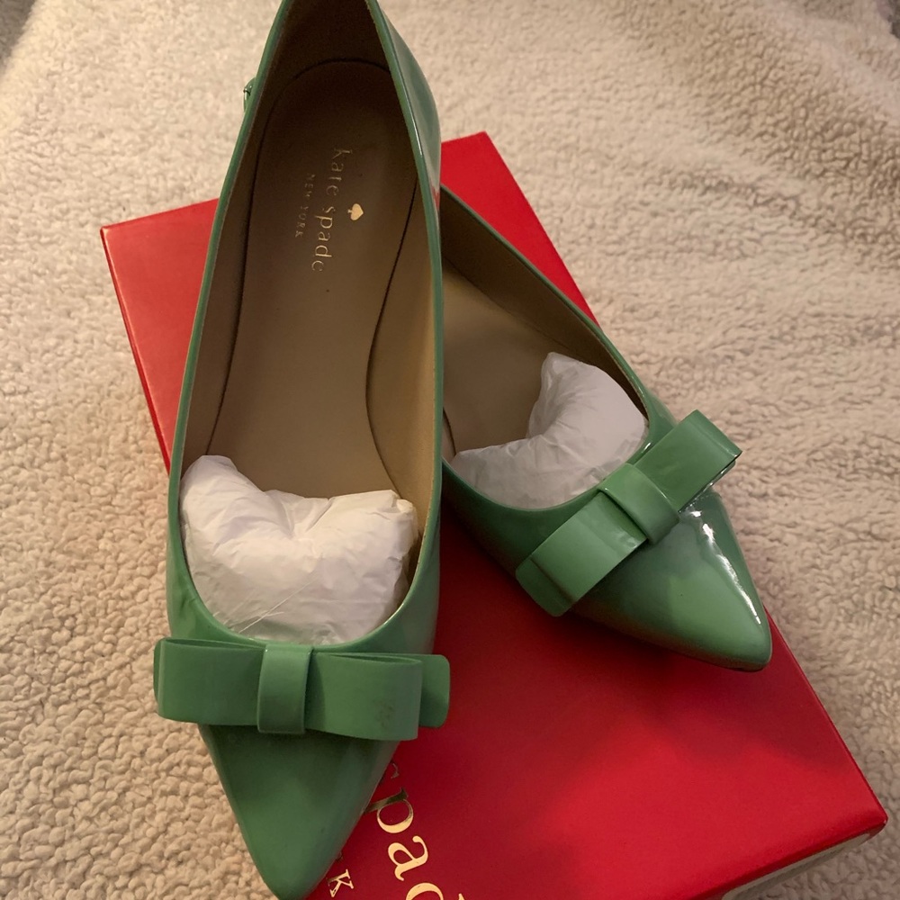 kate spade gabe bow flats - Picture 2 of 7